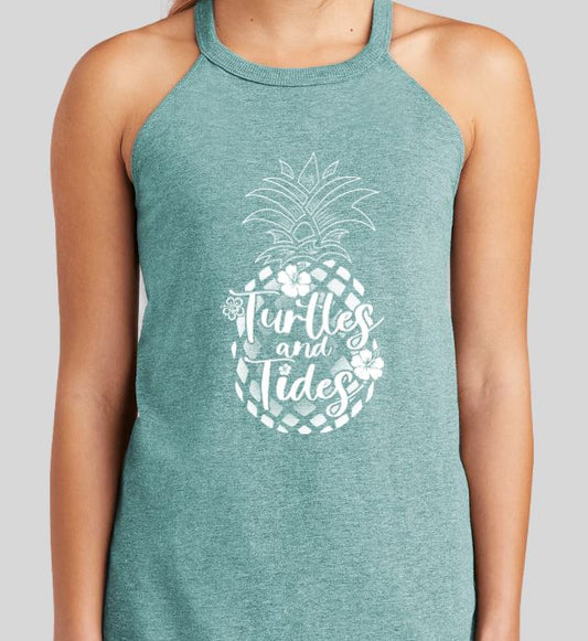 Sweet Summertime - Eucalyptus Rocker Tank - Turtles and Tides