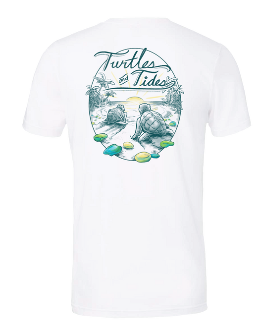 NEW! Tidal Treasures Sea Glass Tee - Turtles and Tides