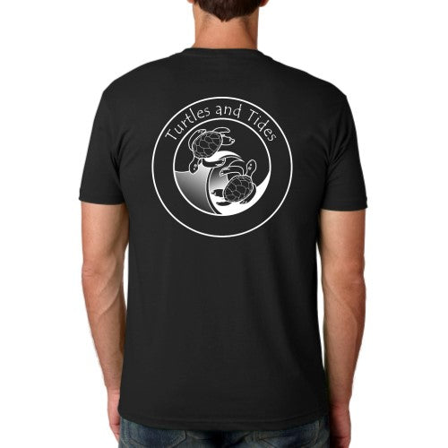 Barracuda Black Short Sleeve Turtles and Tides Logo Tee - Unisex Fit - Turtles and Tides