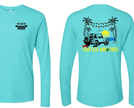Jeep Waves Tee, Long Sleeve - Turtles and Tides