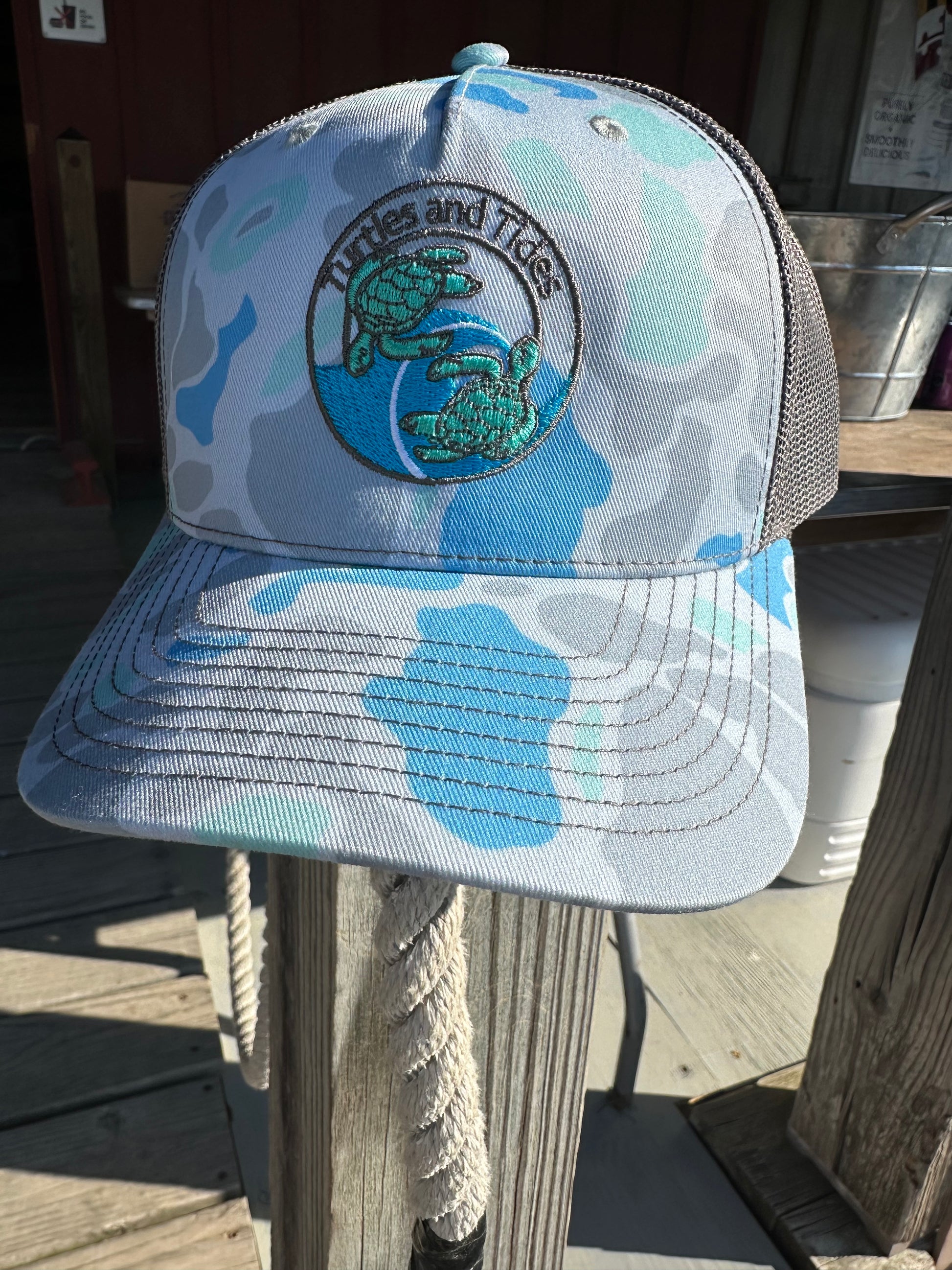Turtles and Tides Trucker - Ocean Camo - Turtles and Tides 