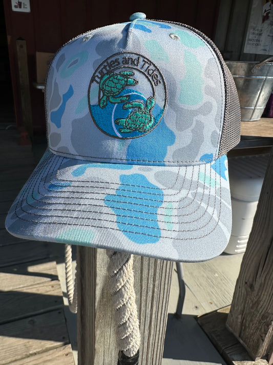 Turtles and Tides Trucker - Ocean Camo - Turtles and Tides 