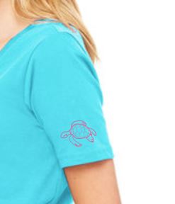 NEW! Mahalo Sun V-Neck - Turtles and Tides 