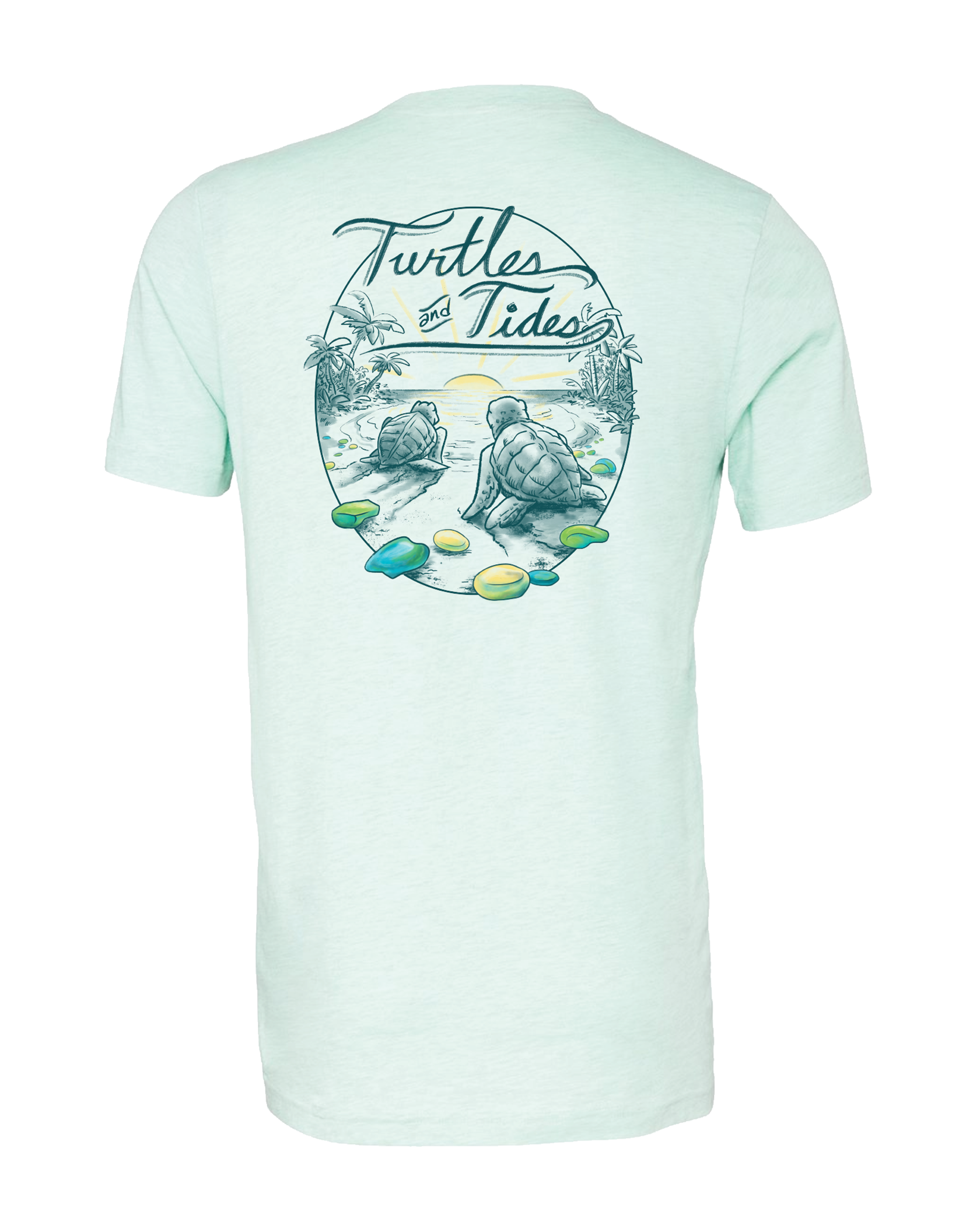NEW! Tidal Treasures Sea Glass Tee - Turtles and Tides 