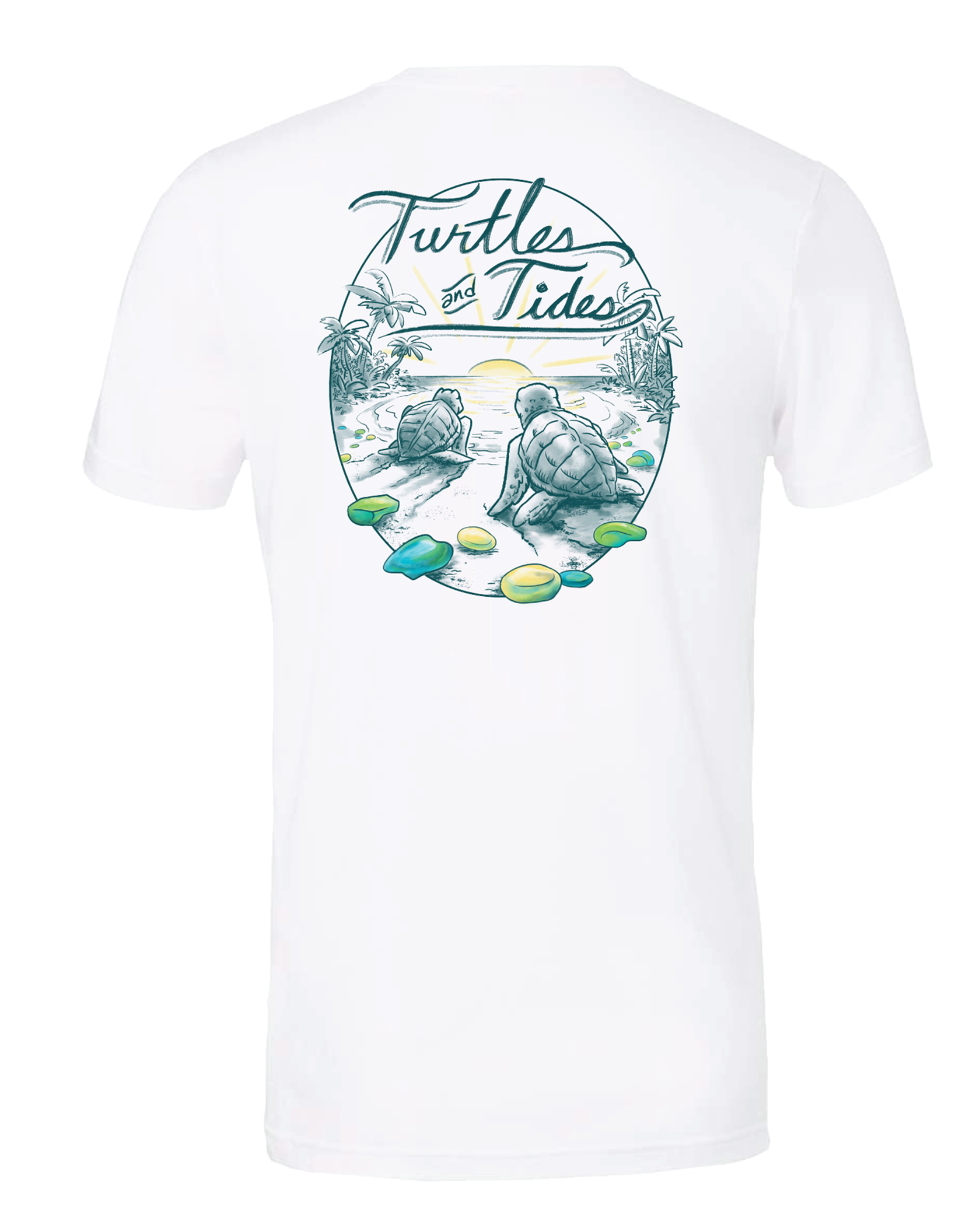 NEW! Tidal Treasures Sea Glass Tee - Turtles and Tides 