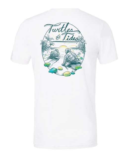 NEW! Tidal Treasures Sea Glass Tee - Turtles and Tides 