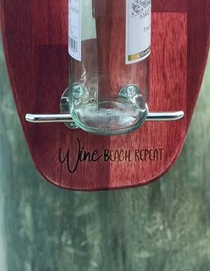 Wine. Beach. Repeat - Single Bottle Wine Holder, Custom - Turtles and Tides 