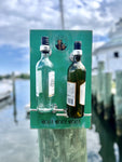 Yachta Yachta Yachta - Double Bottle Wine Holder, Custom - Turtles and Tides 