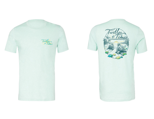 NEW! Tidal Treasures Sea Glass Tee - Turtles and Tides 