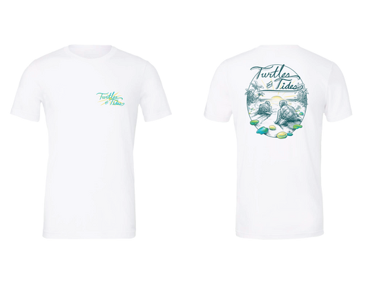 NEW! Tidal Treasures Sea Glass Tee - Turtles and Tides 