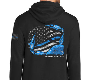 New! Claw Enforcement - Hooded Fleece - Turtles and Tides 