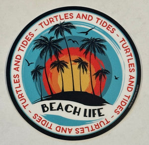 NEW! Beach Life Sticker - Turtles and Tides 