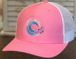 Pink Hibi Trucker Cap - Turtles and Tides 
