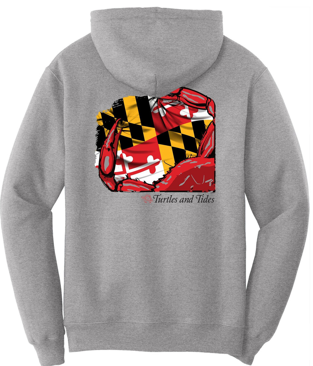 NEW!!! Crab-Spangled Banner - Hooded Fleece - Turtles and Tides 
