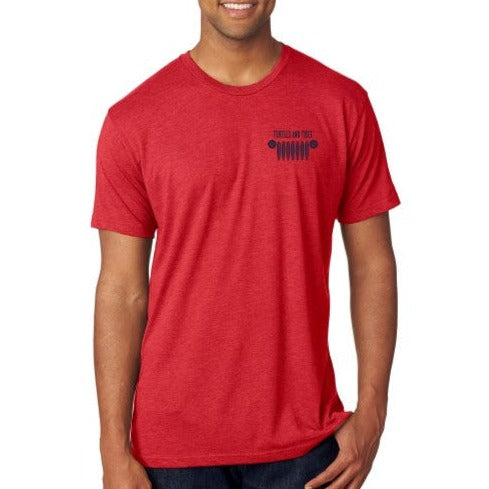 NEW!! Jeep Waves Tee, Vintage Red - Turtles and Tides 