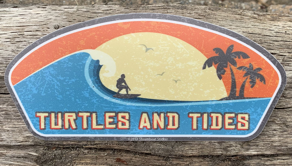 Surf Vibes Sticker - Turtles and Tides 