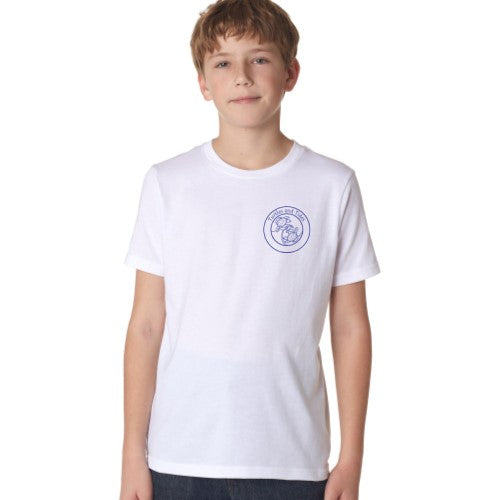 Unisex Youth Wahoo White Short Sleeve Turtles and Tides Logo Tee - Turtles and Tides 