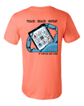 NEW!! Teachers Inspire - Coral Short Sleeve Tee - Turtles and Tides 